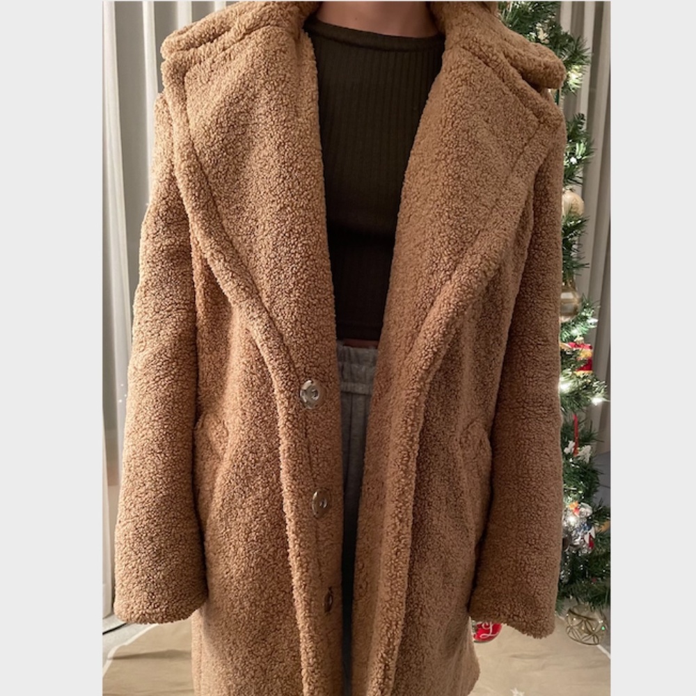 Kinsie Junior/Women's Beige Coat - Size Small